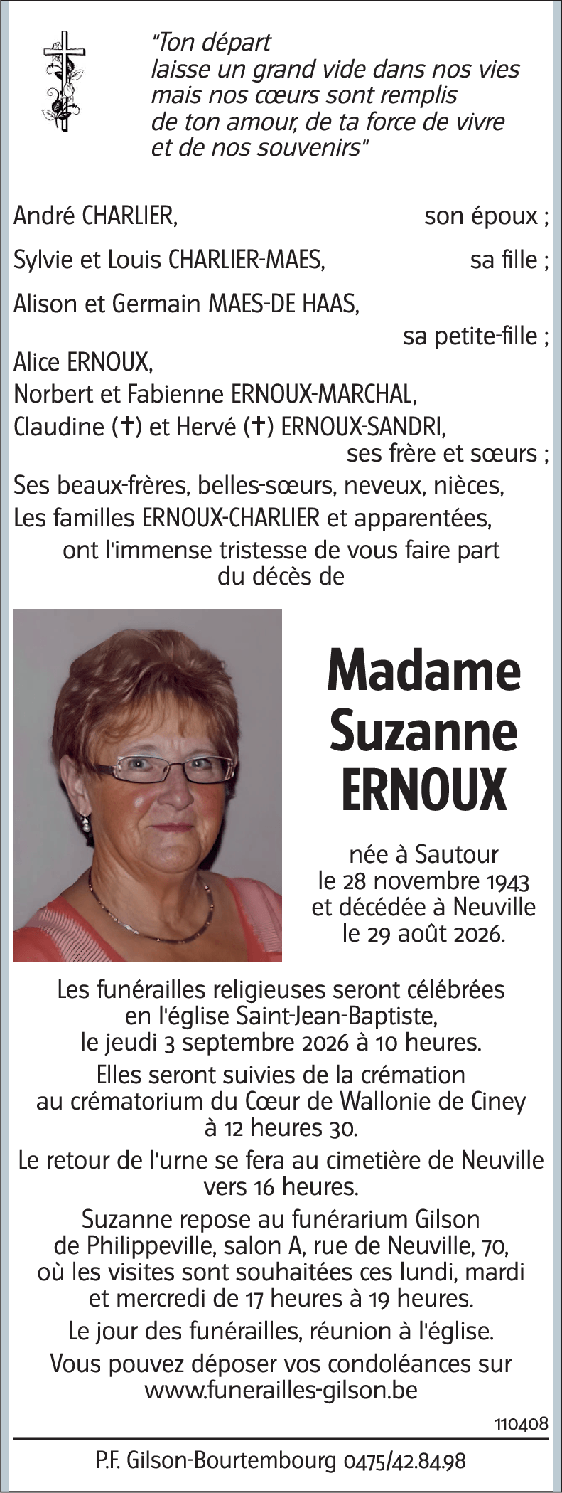 Suzanne ERNOUX