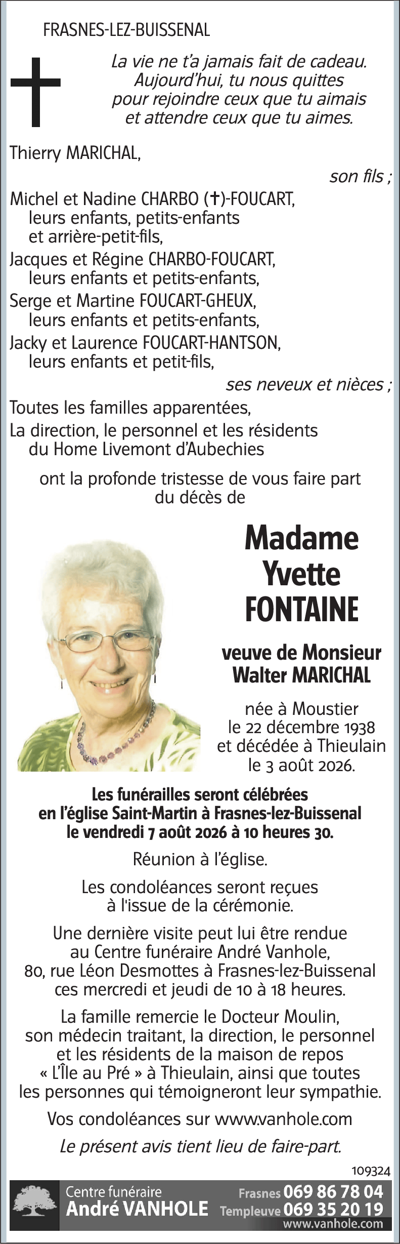 Yvette FONTAINE