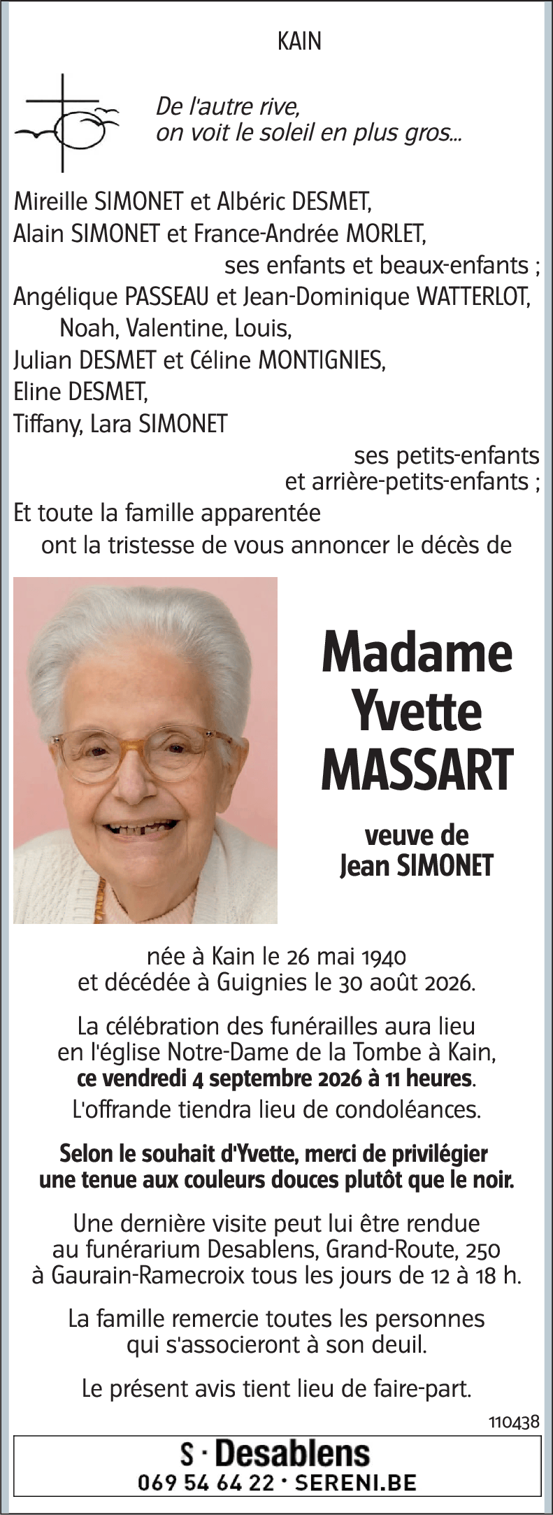 Yvette MASSART