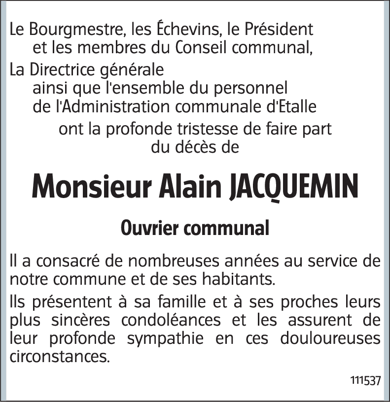Alain JACQUEMIN
