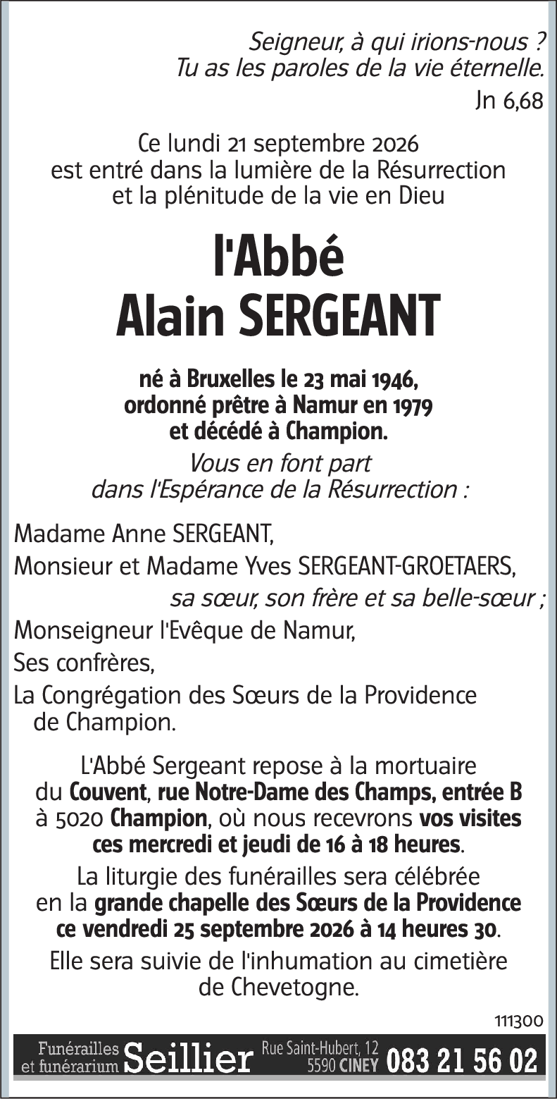 Alain SERGEANT