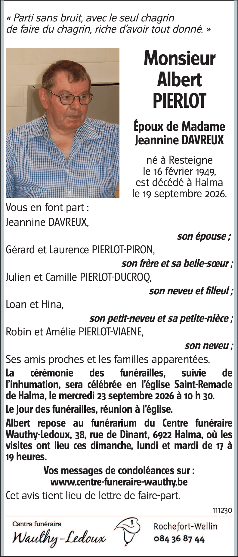 Albert PIERLOT