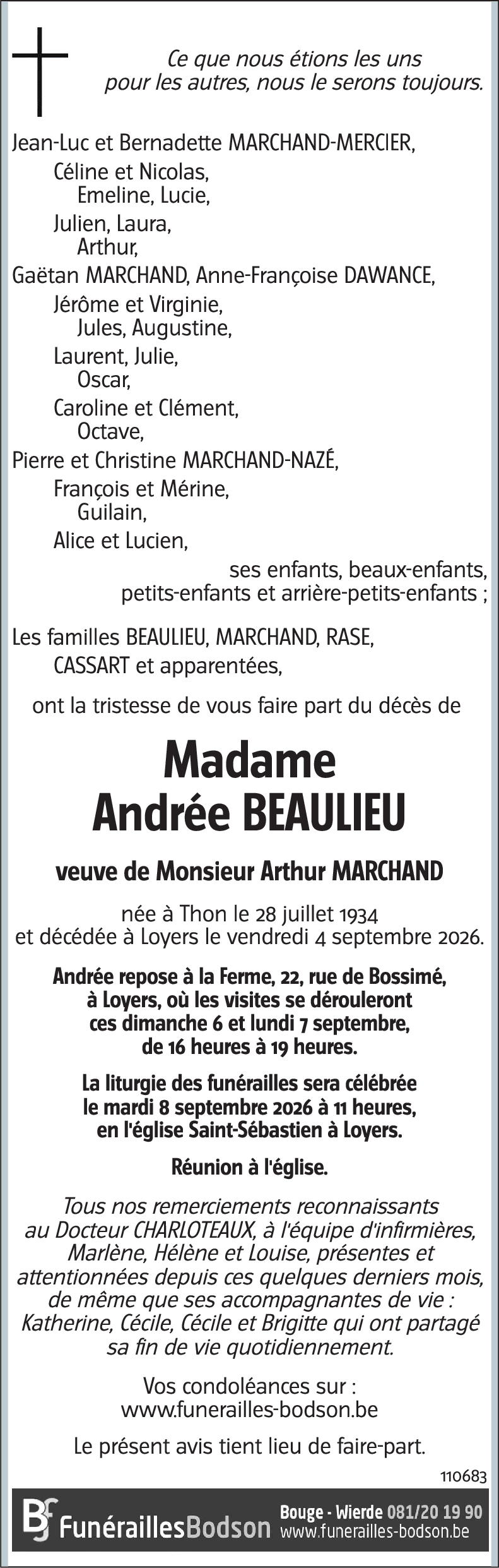 Andrée BEAULIEU