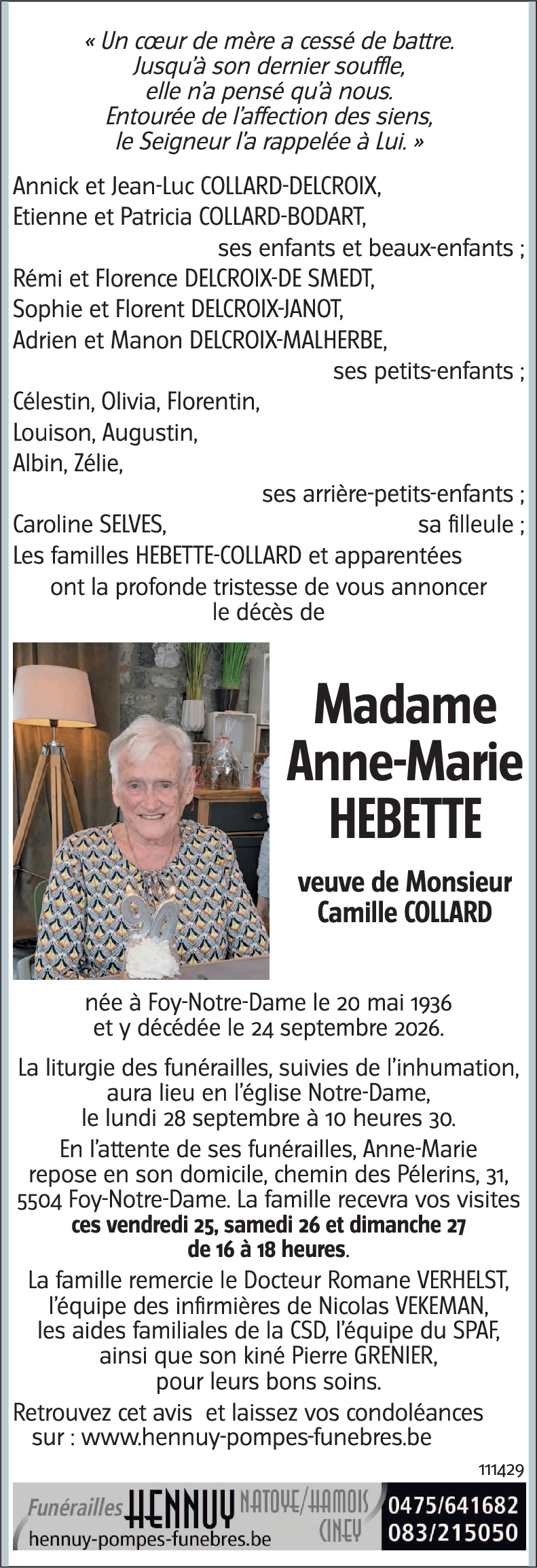 Anne-Marie HEBETTE