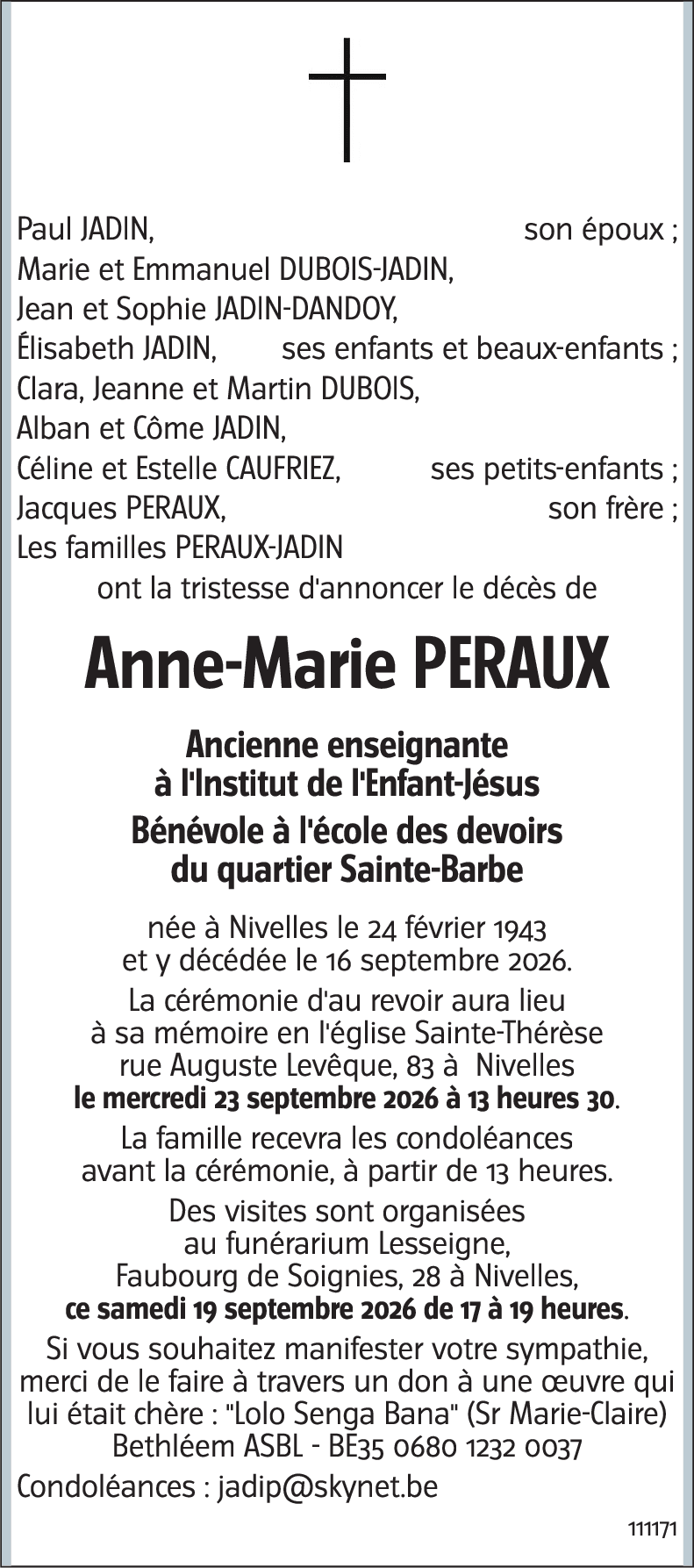 Anne-Marie PERAUX