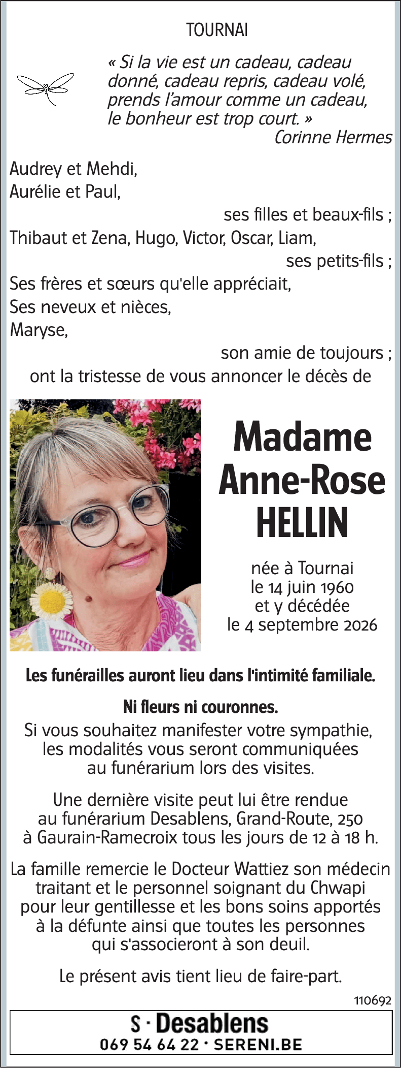 Anne-Rose HELLIN