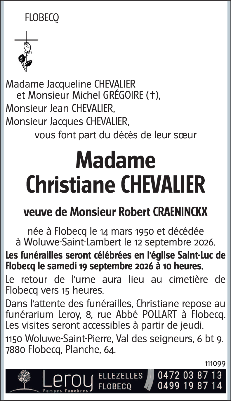 Christiane CHEVALIER
