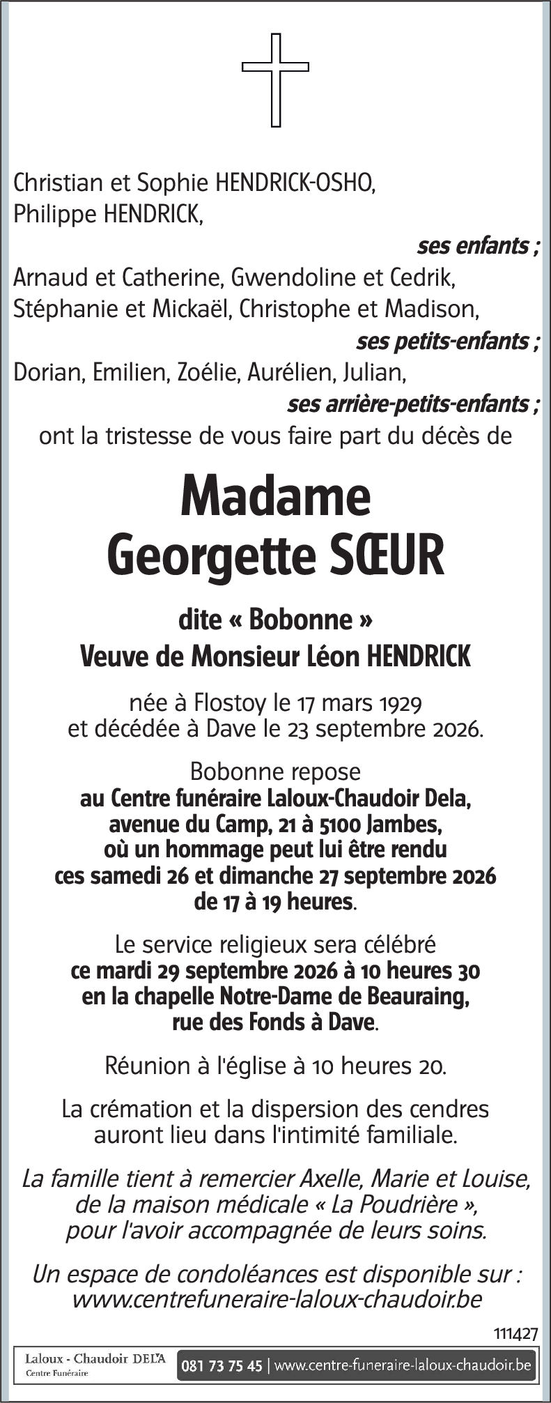 Georgette SOEUR