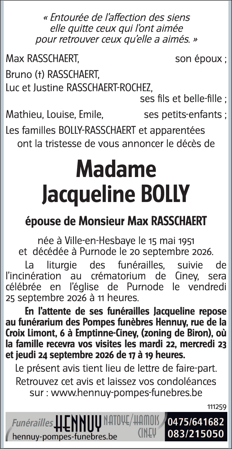 Jacqueline BOLLY