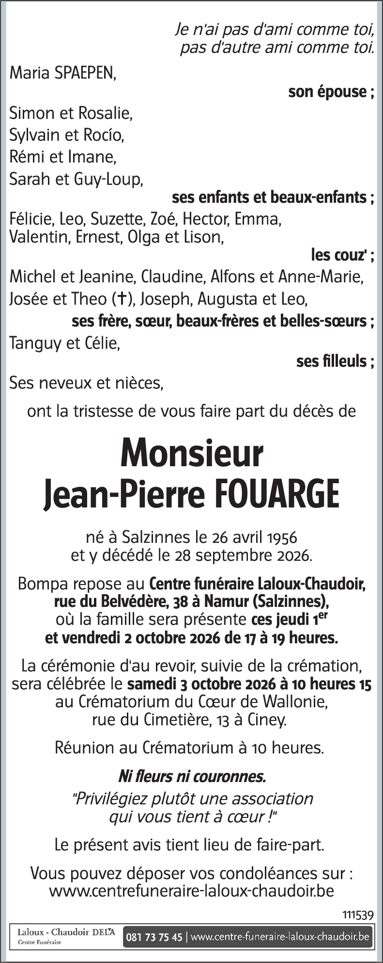 Jean-Pierre FOUARGE