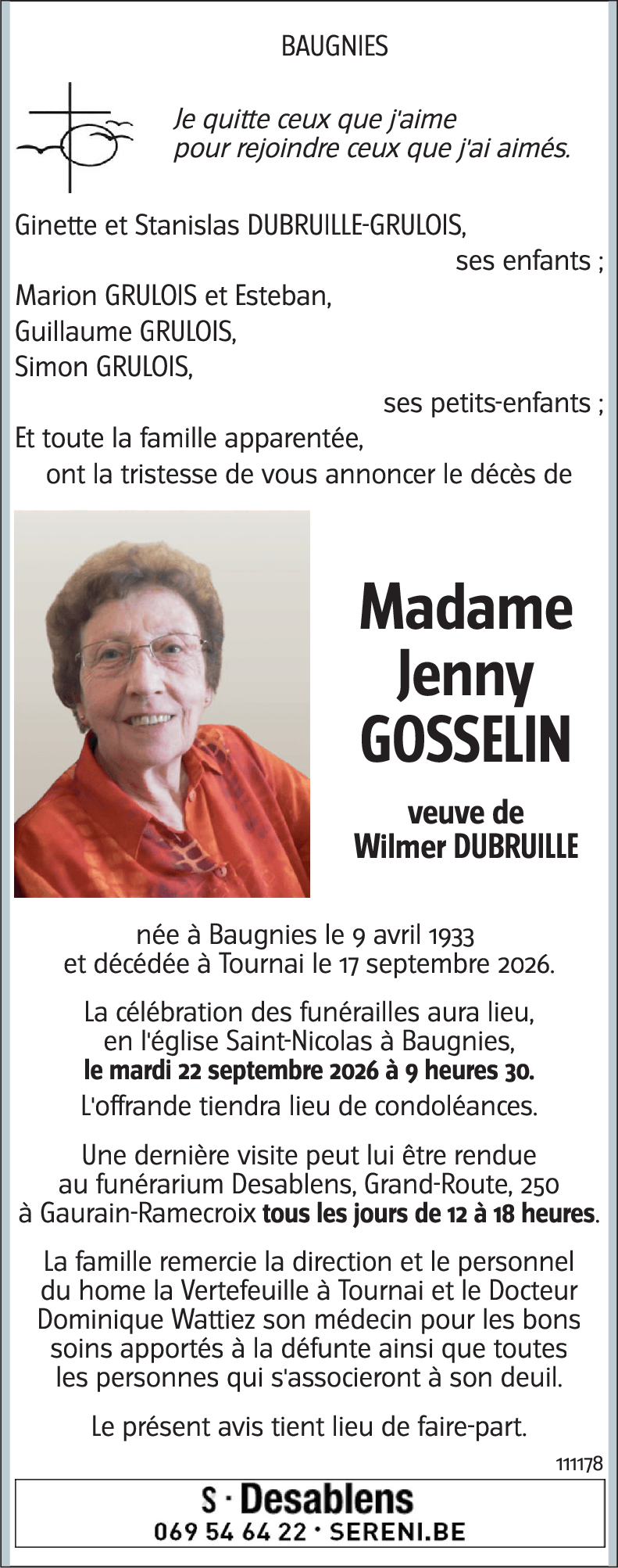 Jenny GOSSELIN