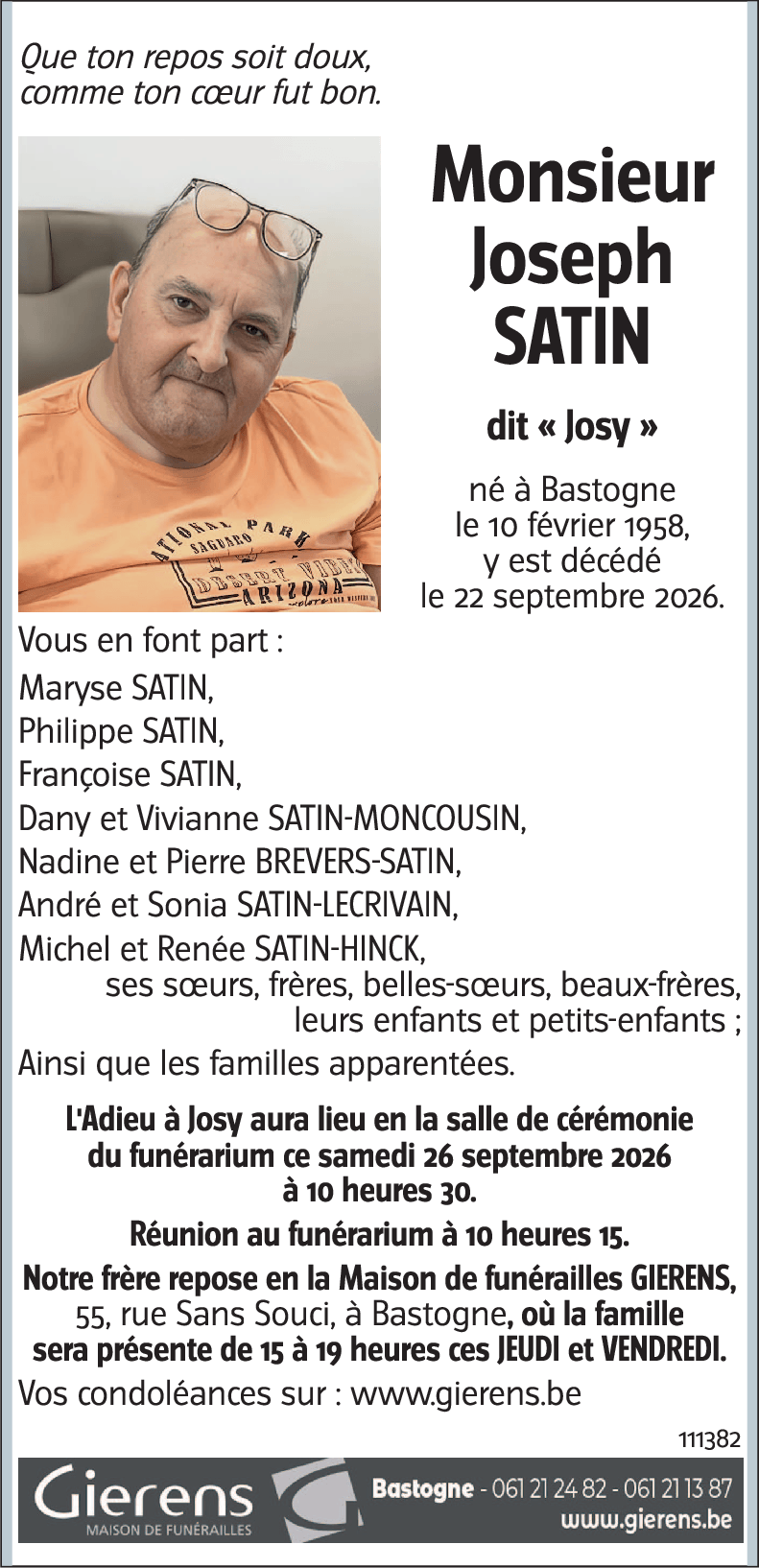 Joseph SATIN