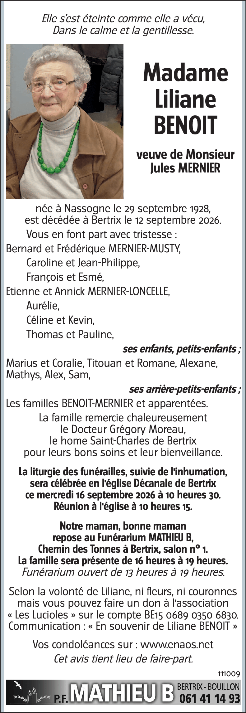 Liliane BENOIT