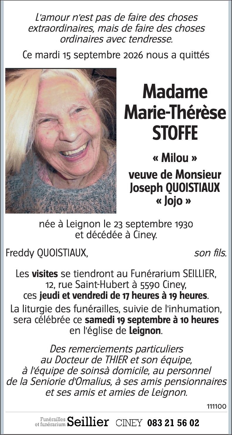 Marie-Thérèse STOFFE
