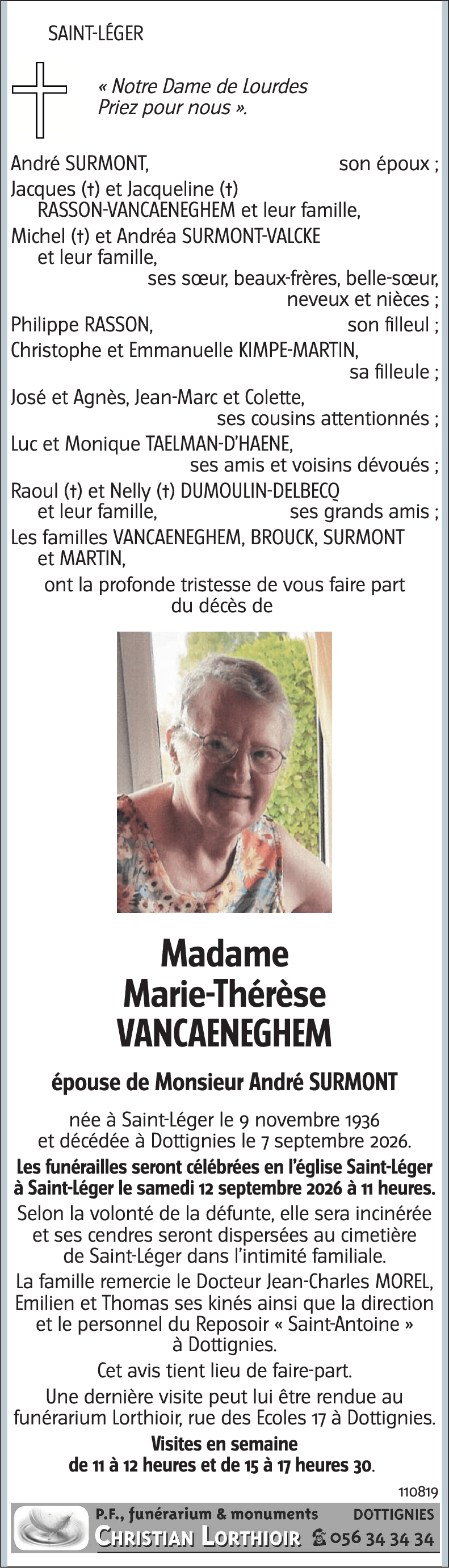 Marie-Thérèse VANCAENEGHEM