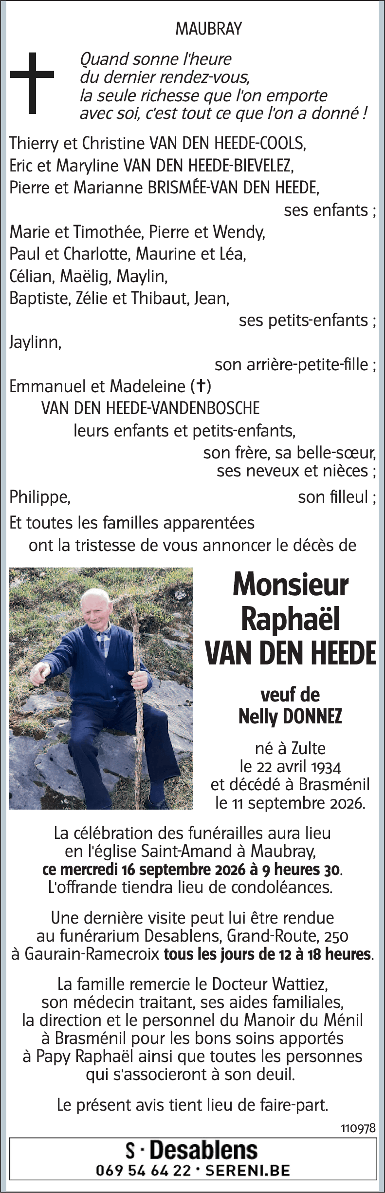 Raphaël VAN DEN HEEDE