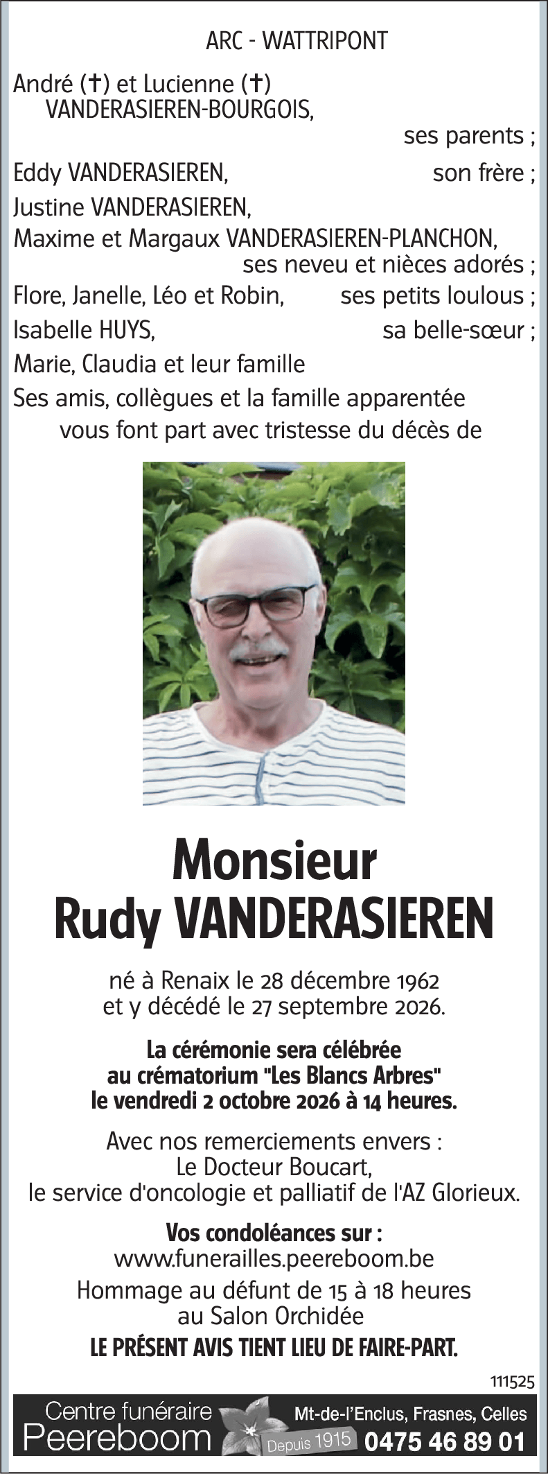 Rudy VANDERASIEREN