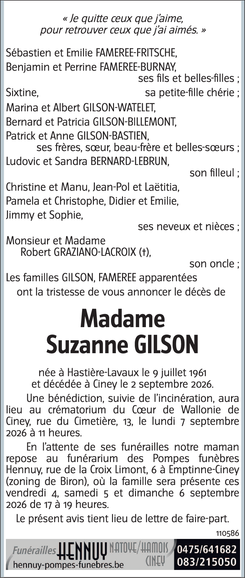 Suzanne GILSON