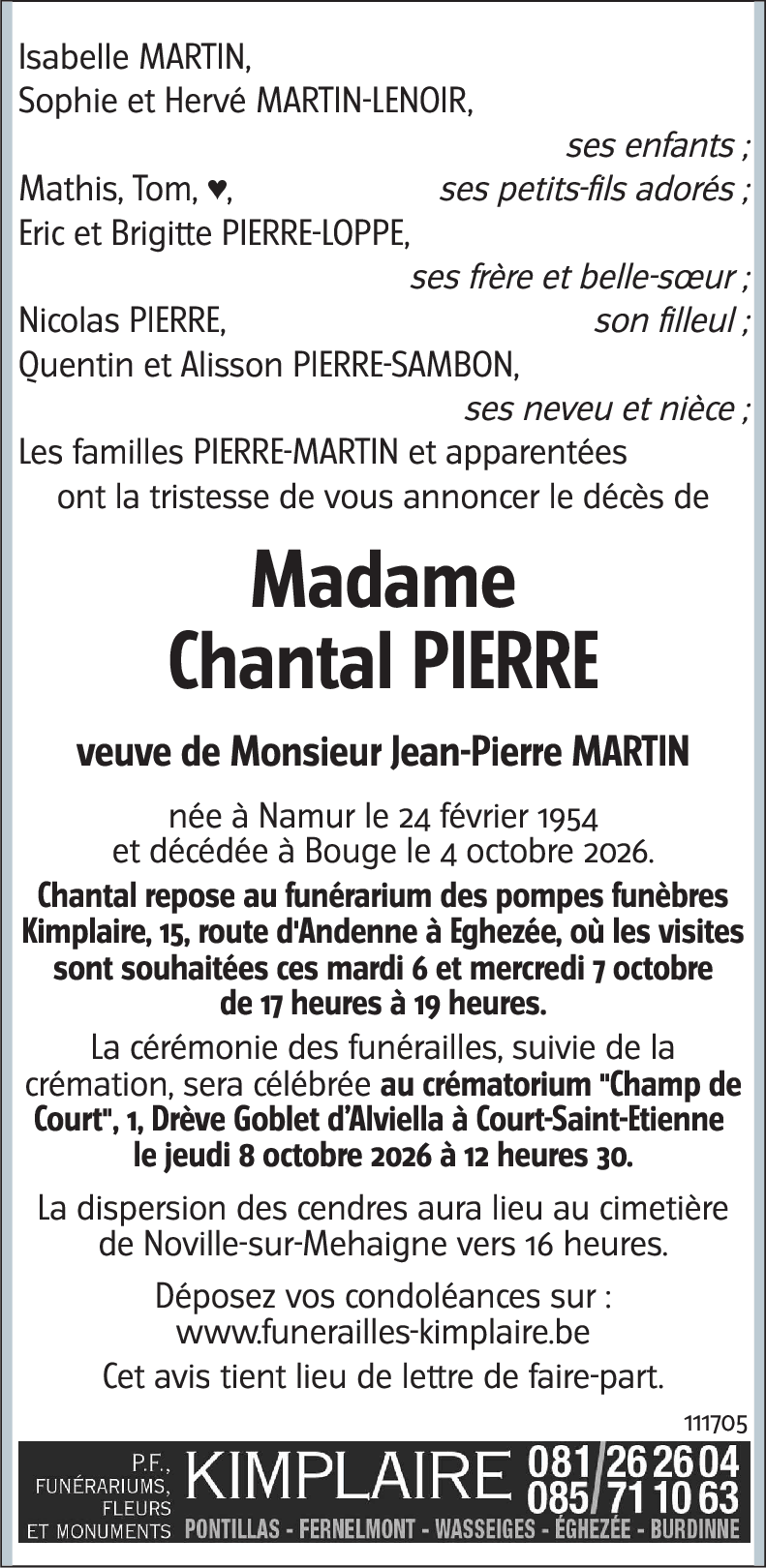 Chantal PIERRE