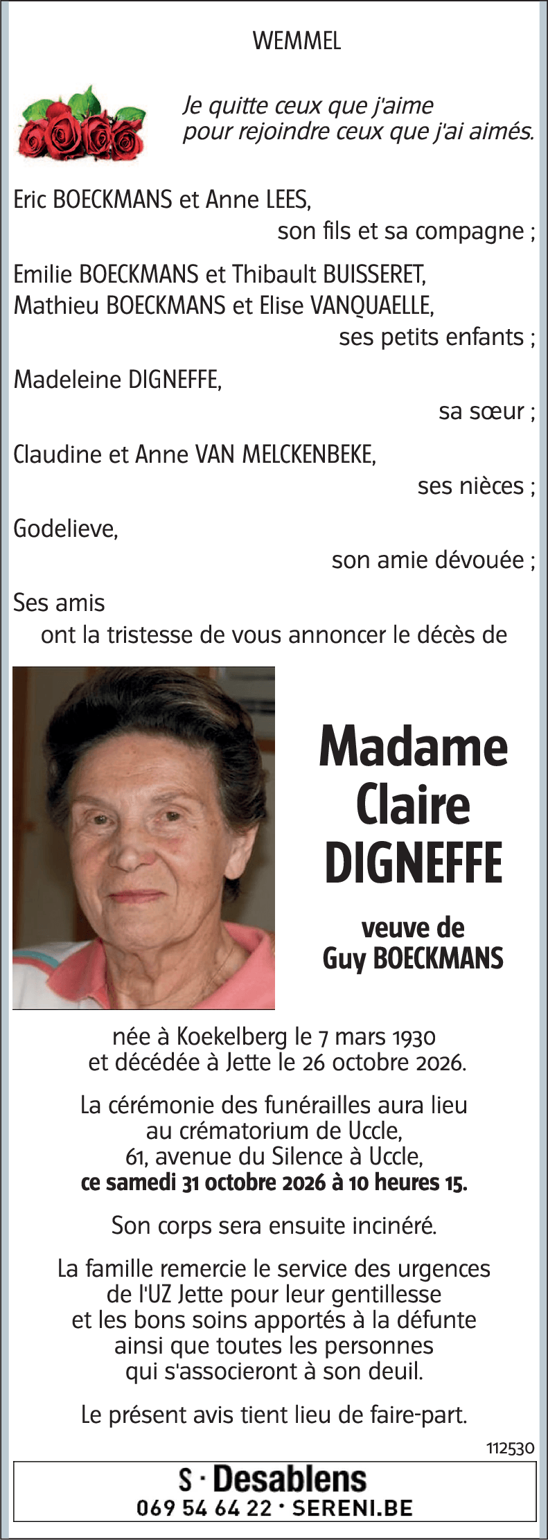 Claire DIGNEFFE