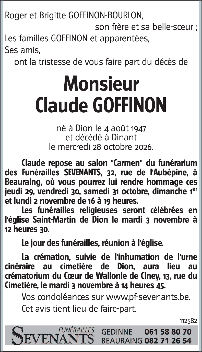 Claude GOFFINON