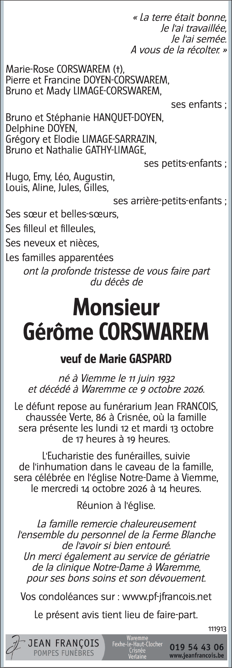 Gérôme CORSWAREM