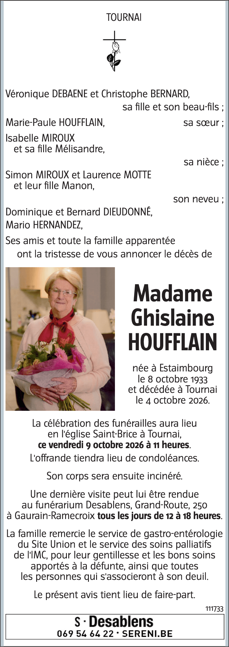 Ghislaine HOUFFLAIN