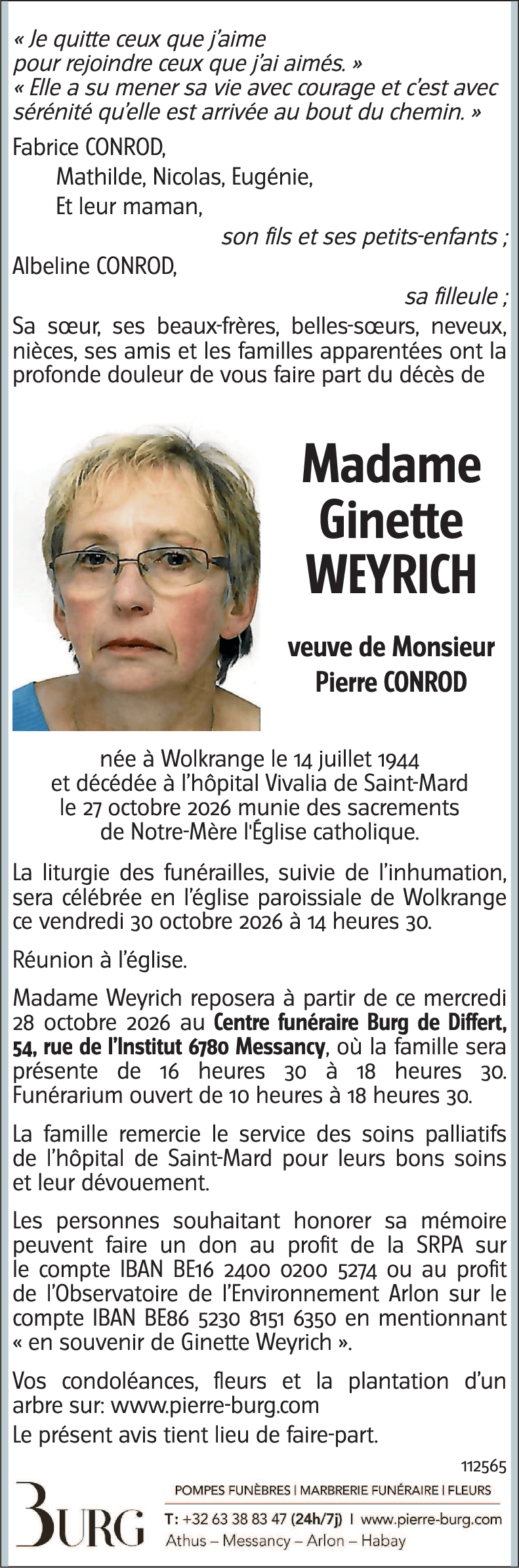 Ginette WEYRICH