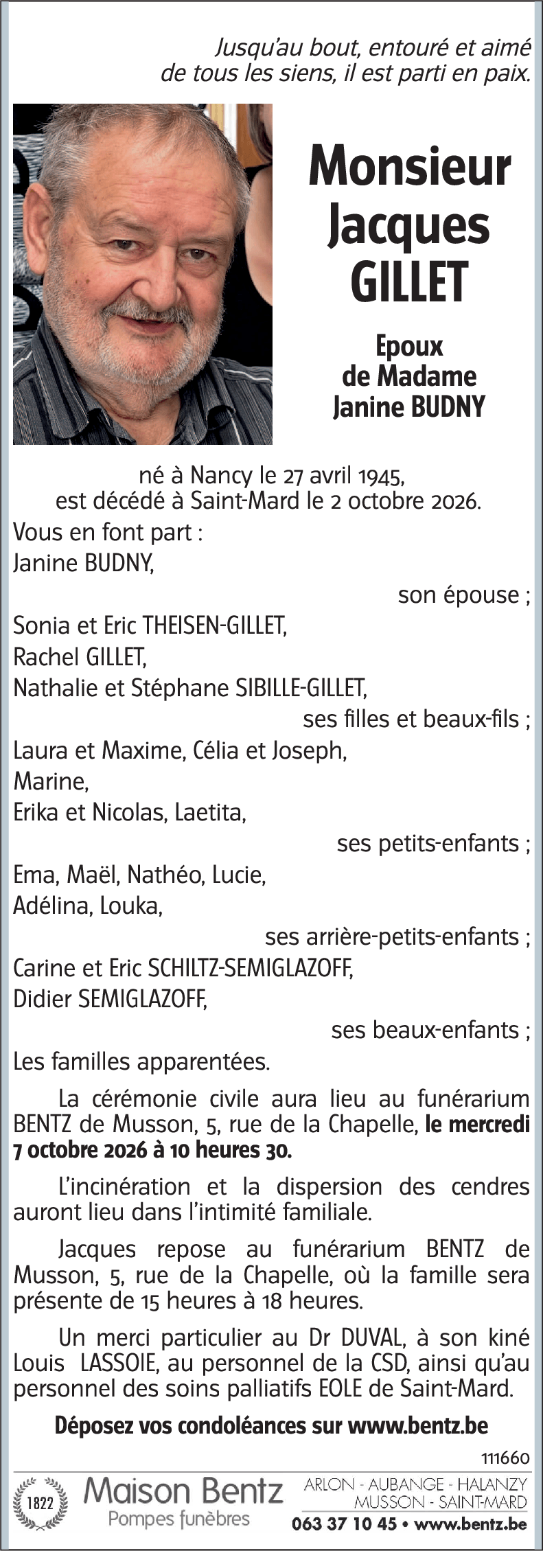 Jacques GILLET