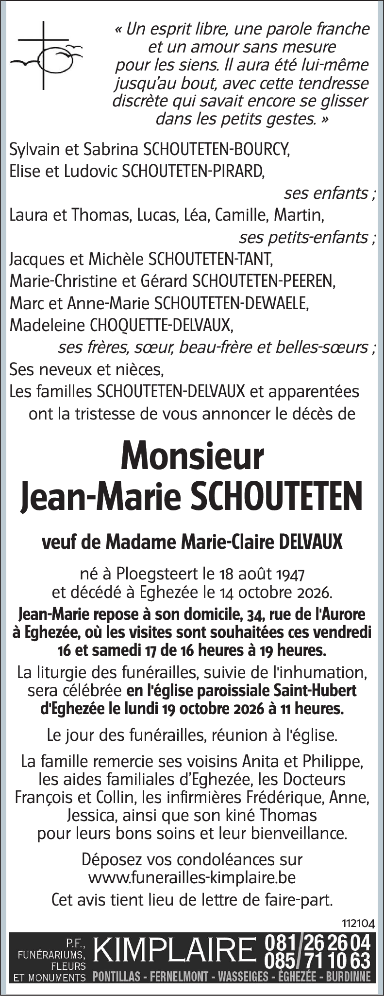 Jean-Marie SCHOUTETEN