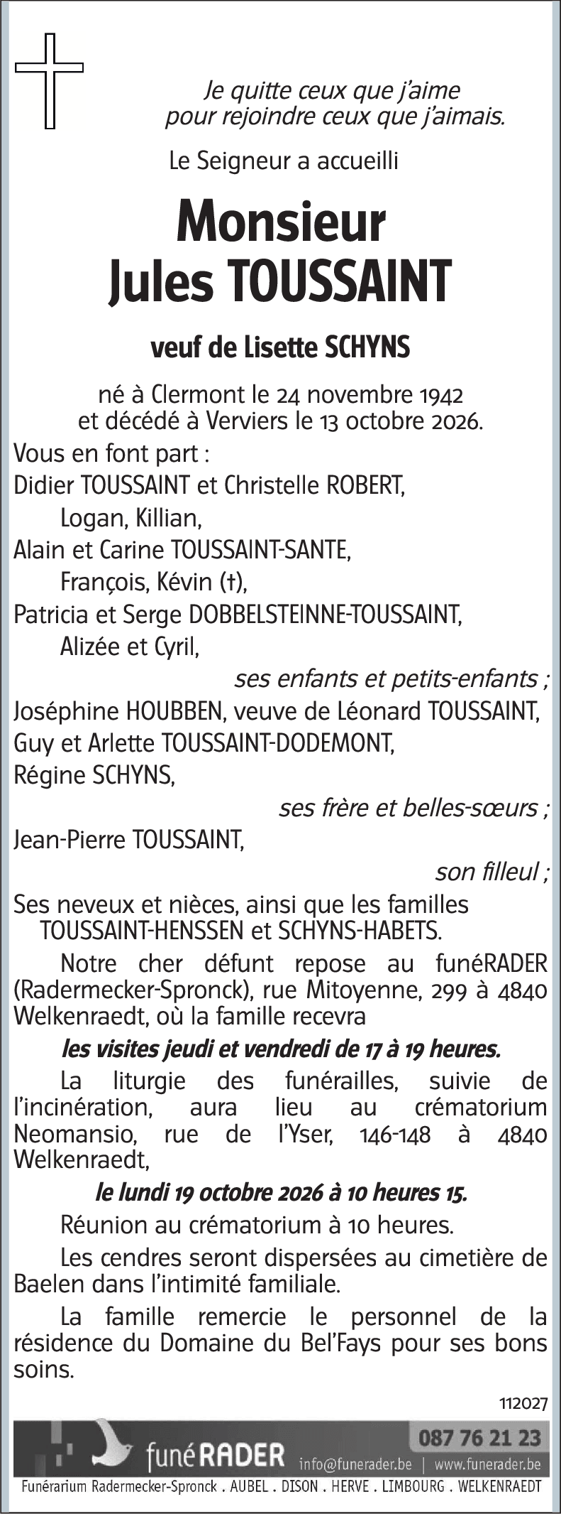 Jules TOUSSAINT