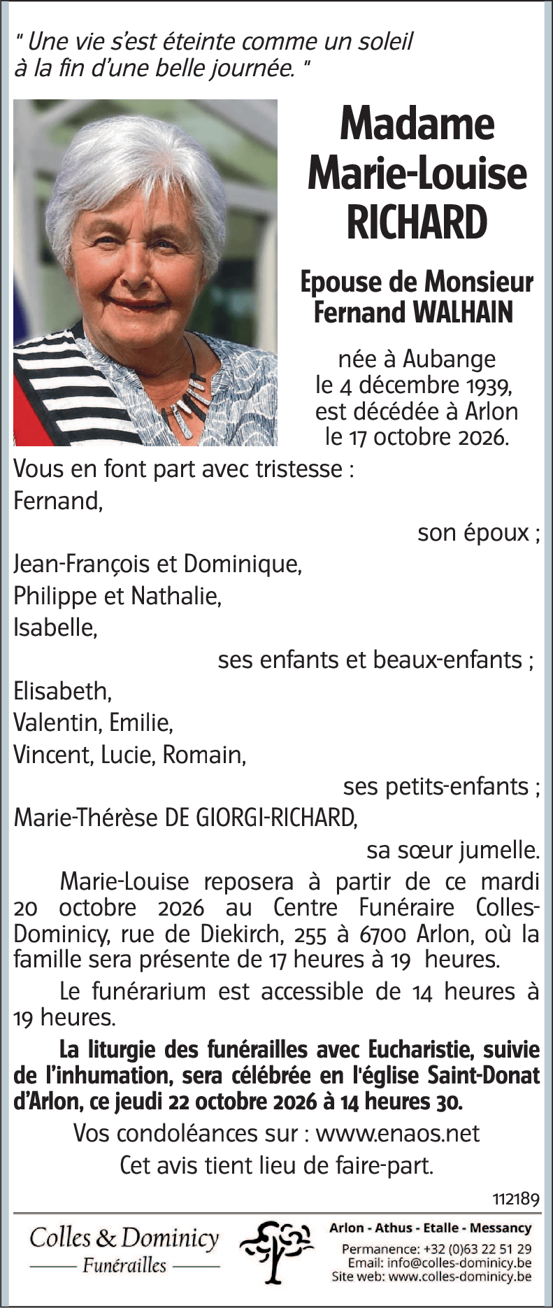 Marie-Louise RICHARD