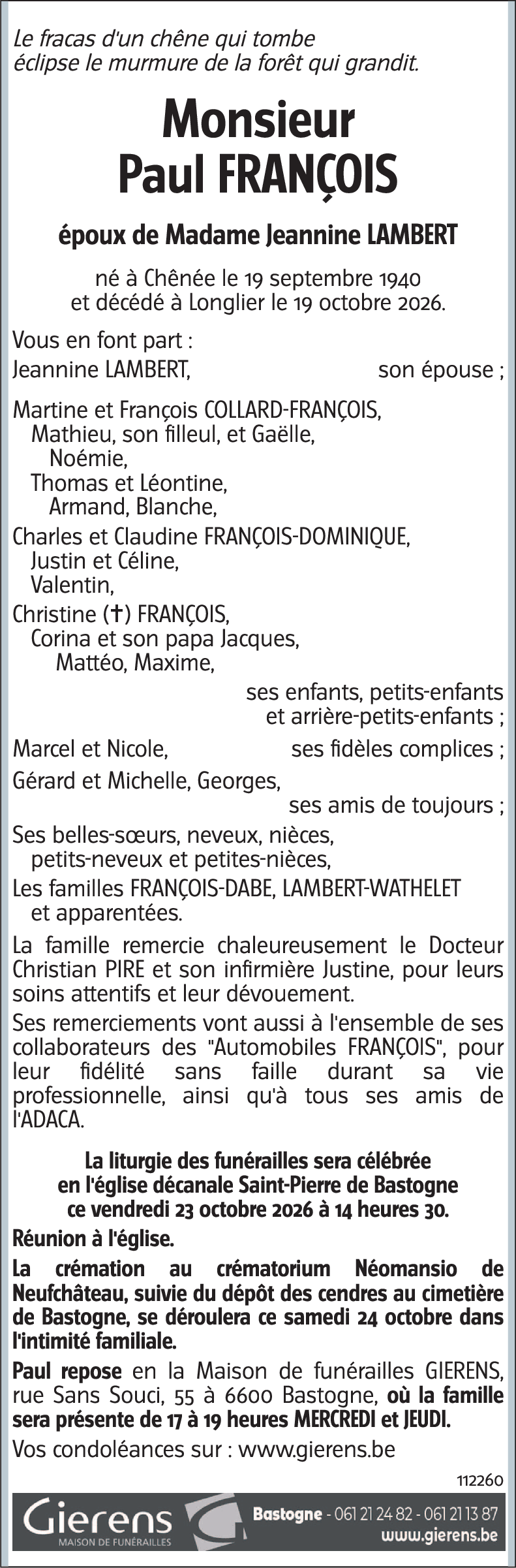 Paul FRANCOIS