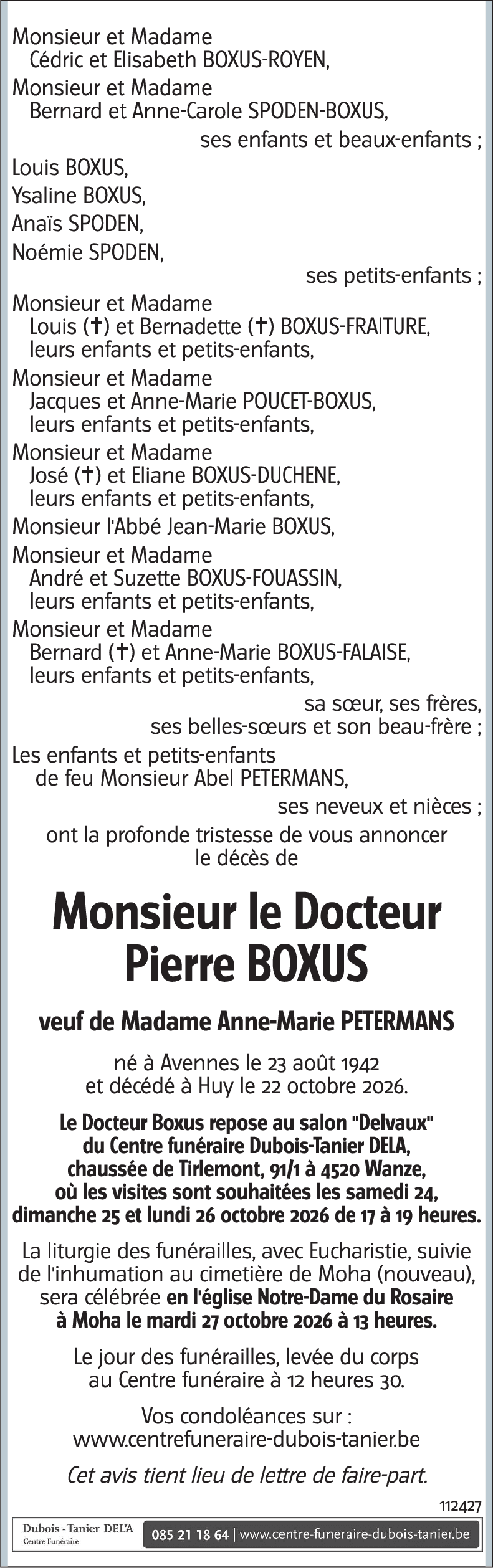 Pierre BOXUS
