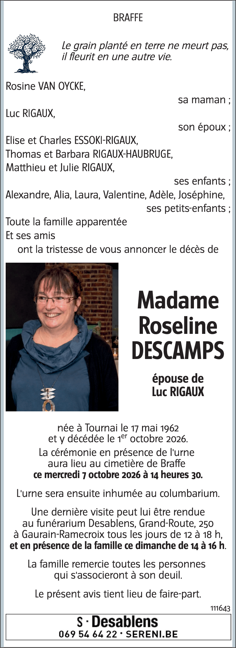 Roseline DESCAMPS