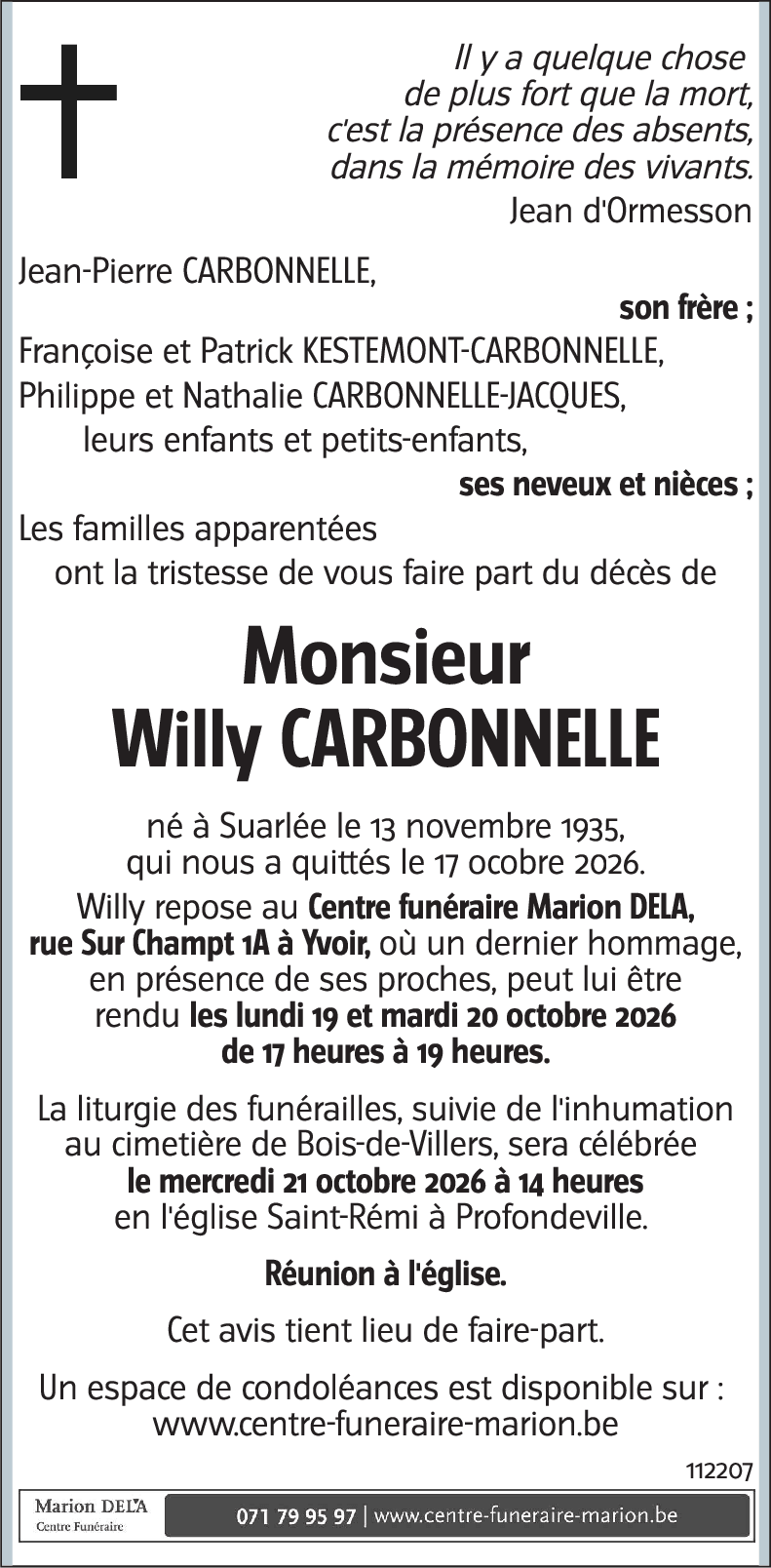 Willy CARBONNELLE